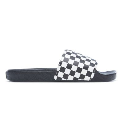 Vans Checkerboard Slide-On Sandals - Erkek Sandalet (Beyaz)